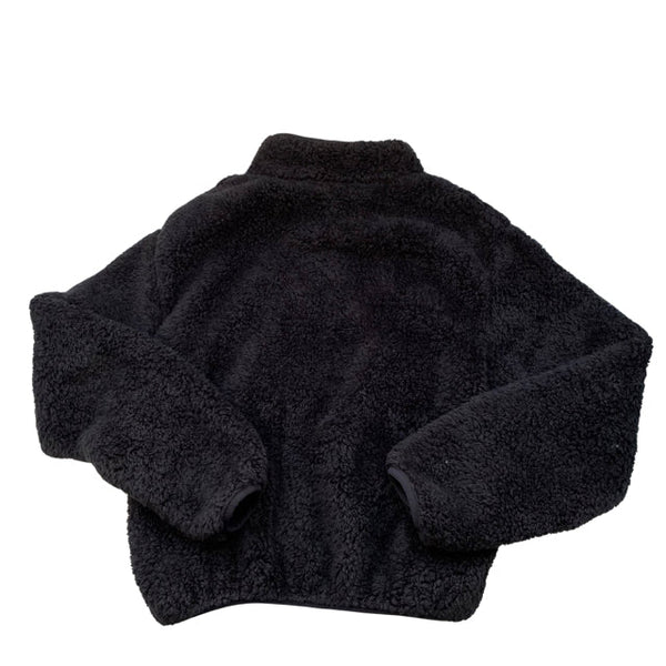 H&M Black Sherpa Zip Up Jacket - Size 12/14 - Bounce Mkt