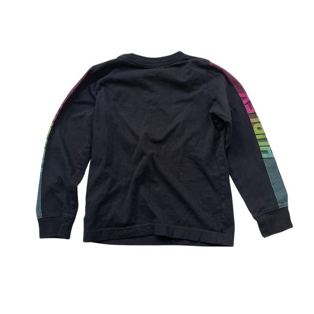 Hurley Black & Multicolor Stripe Logo Long Sleeve Shirt - Size L (7) - Bounce Mkt