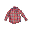 Janie and Jack Pink Plaid Linen Blend Button Down - Size 18-24 Mo - Bounce Mkt