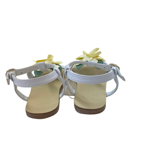 Janie and Jack White & Yellow Flower Sandals - Size 8 - Bounce Mkt