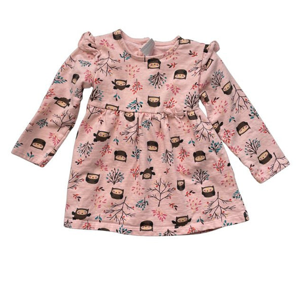 Koala Baby Pink Owl Print Dress - Size 18 Mo - Bounce Mkt