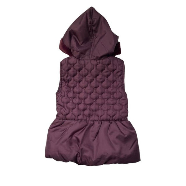 Little Lass Burgundy Quilted Vest - Size 6 - Bounce Mkt