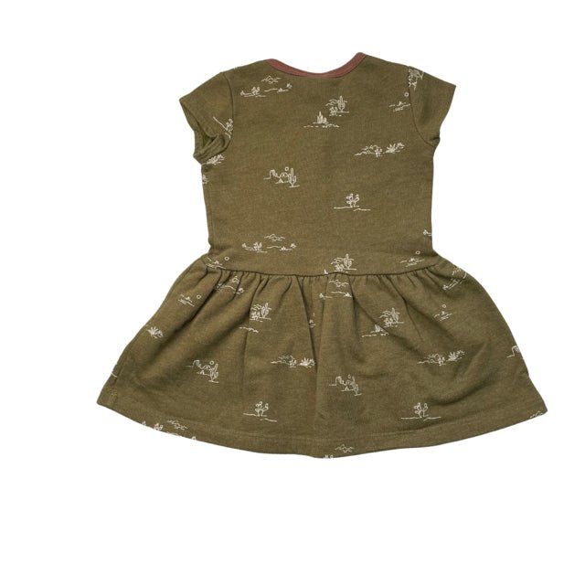 Lulu & Roo Olive Cactus Print Dress - Size 2T - Bounce Mkt