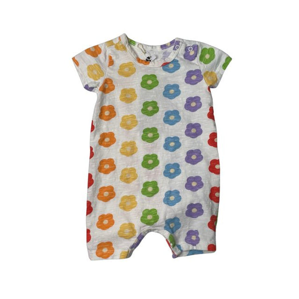 Monica & Andy Ivory Multicolor Flower One Piece - Size 3-6 Months - Bounce Mkt