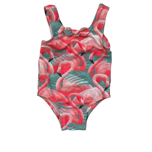 Old Navy Pink Flamingo Swim Suit Size 3 6 Mo