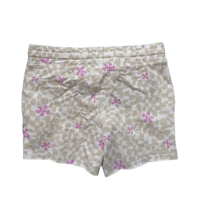 OshKosh Ivory & Pink Flower Pattern Shorts with Tags - Size 5 - Bounce Mkt