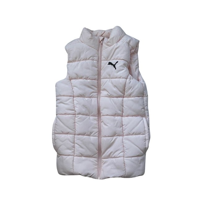 Puma Pale Pink Puffer Vest - Size S 7-8 - Bounce Mkt