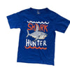 Wes and Willy Blue 'Shark Hunter' Tee - Size 7 - Bounce Mkt