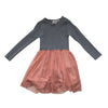 Zara Gray & Peach Tulle Dress - Size 2-3 - Bounce Mkt